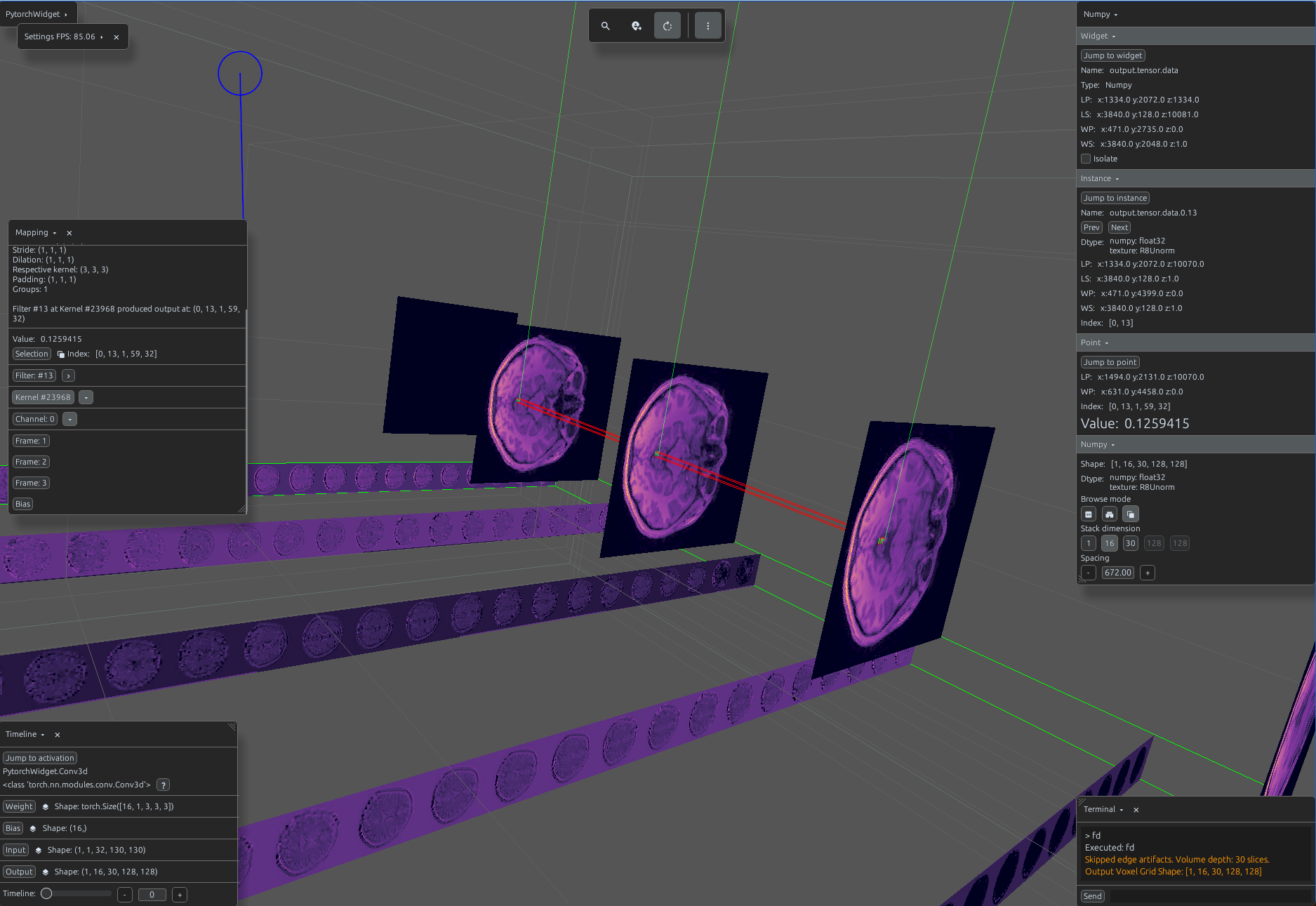 Conv3d Plasma colormap