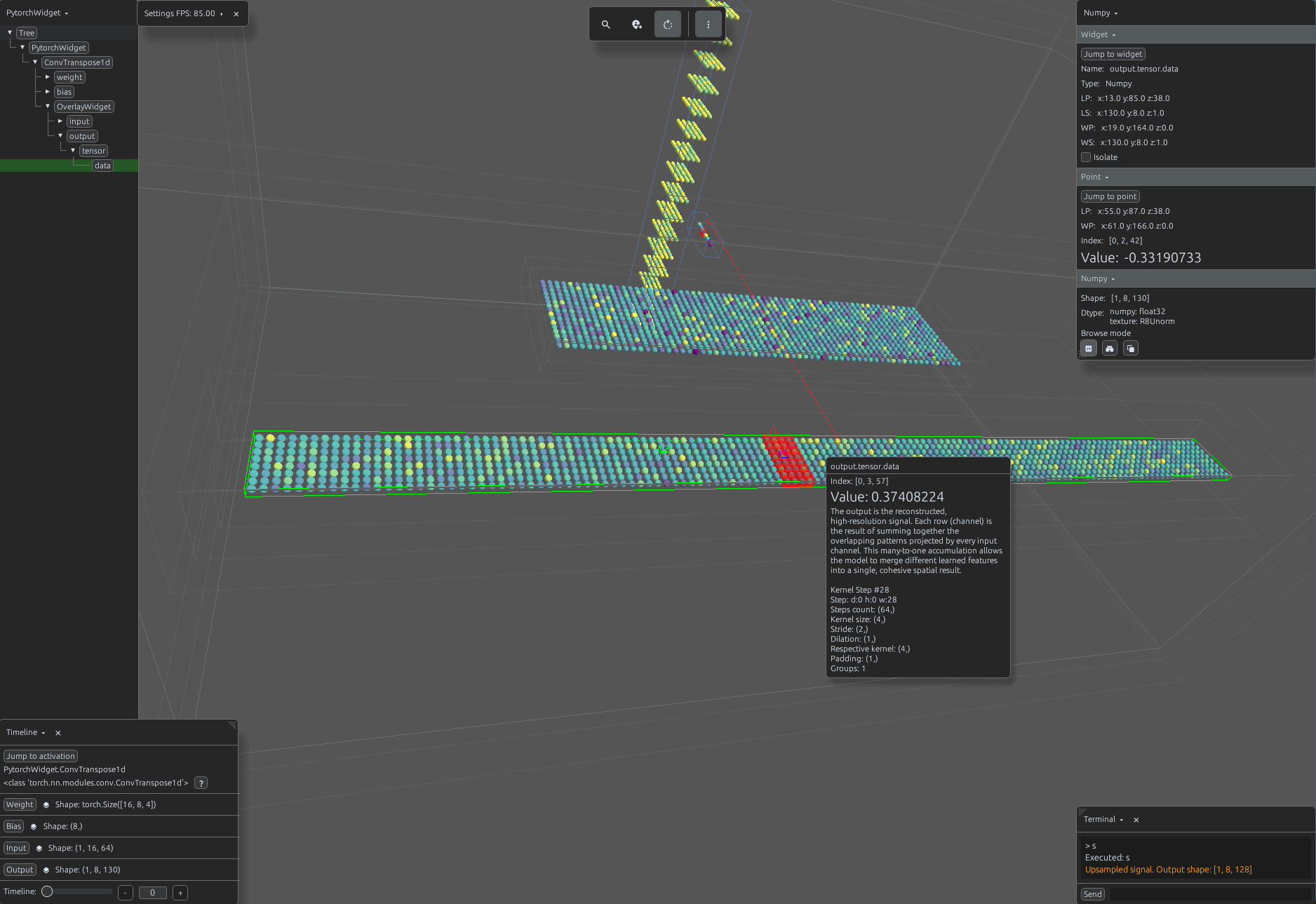 ConvTranspose1d mapping