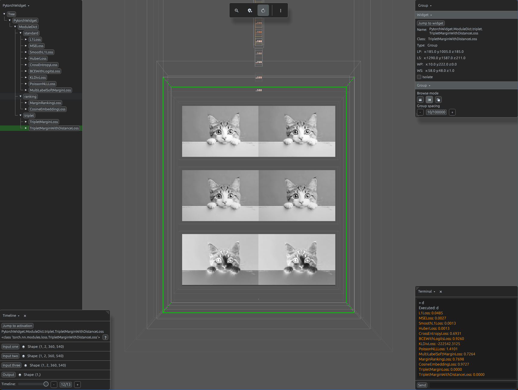 Triplet Margin With Distance Loss Visualization