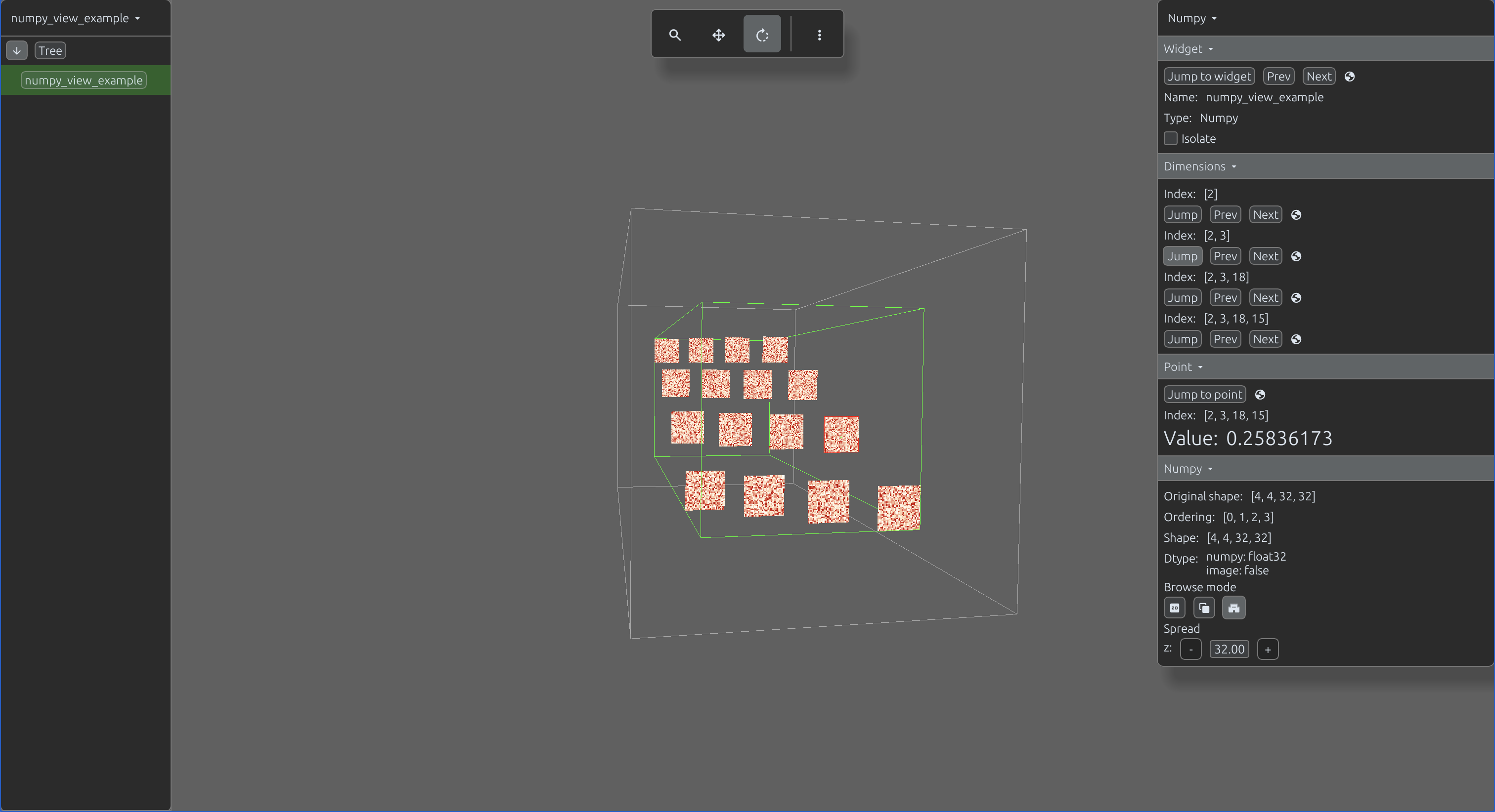 NumPy Horizontal Layout Main View